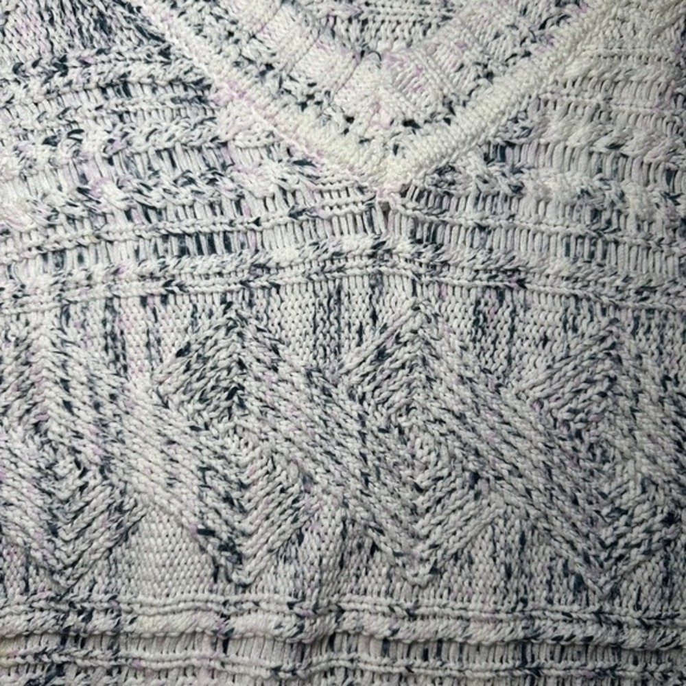 Joie Sydnee Sweater Women Size XS Porcelain Marled Knit V Neck Balloon Sleeve - Picture 4 of 12
